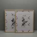 Yaetm 16x20 Picture Frame Matted to 11x14 Set of 2, Natural Solid Oak Wood Frame 16x20 for Photos, Posters & Art Prints, Horizontal and Vertical Wall Mount (2 pack, Oak)