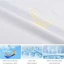 Women's Standard V-Neck UPF 50+ Long Sleeve Swim Rash Guard Shirt (White, S)