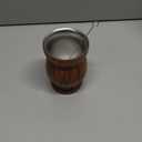 BALIBETOV Stainless Steel Double-Wall Mate Cup And Bombilla Set - Yerba Mate set Includes One Yerba Mate Cup, 2 Bombillas Mate (Straw) & Brush - Easy to Clean (8 Ounces, Wood)