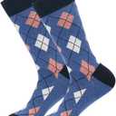 HHX YONLEE Dress Socks 5/6/10 Pairs Crew Argyle Colorful Cotton Novelty Casual Happy Fun