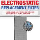 14x24x1 Electrostatic Air Filter, MERV 8, Washable, Reusable Furnace AC/HVAC Filter, Energy Saving, Easy to Clean, Long-Lasting by LifeSupplyUSA