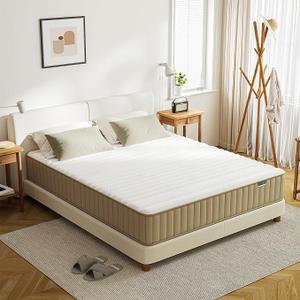 PurrJoys Full Mattress Firm, PurrJoys10 Inch Full Size Mattress in a Box,Hybrid Memory Foam Double Mattress with Individual Pocket Spring for Motion Isolation & Pressure Relief, CertiPUR-US