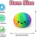 Colorful Dumpling Squishies New Mystery Rainbow Squishies Dumpling with Box Stress Relief Balls Sensory Toys Desk Squeeze Toys Gift