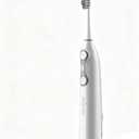 3-in-1 Upgraded Pro Flossing Toothbrush-Flosses, Vibrates and Oscillates(The 1st Tech), Electric Toothbrush with Water Flosser Equipe 5 Brush Heads, Plaque Removal for Sensitivity, Braces-White