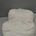 2Pcs Car Neck Pillow, Super Soft Du-Pont Bio Cotton Neck Pillow for Driving, Suede Fabric Car Headrest Pillow, Make Your Driving More Comfortable, Suitable, Traveling (Ecru) (Volcanic Grey)