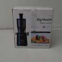 Juicer Machines Easy to Clean, with Wide Mouth & Large Feed Chute, Cold Press Juicer For Whole Fruits & Vegetables, Slow Masticating Self Feeding for Juice Extractor Machine, High Juice Yield (Medium, Premium Black)