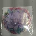 LakoArt 80 Pieces Large Size Transparent Waterproof Flower Stickers Set, Decorative Floral Clear Vinyl Wall Decals for Planner Scrapbook Aesthetic Room Decor Junk Journal Bullet Journals Collage