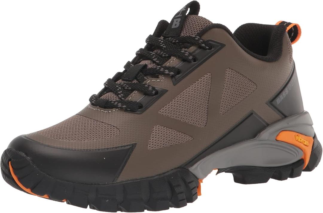 BASS OUTDOOR Women's Vibram Peak Hiking Shoes  Pull-on Trail Sneakers (10, Walnut)