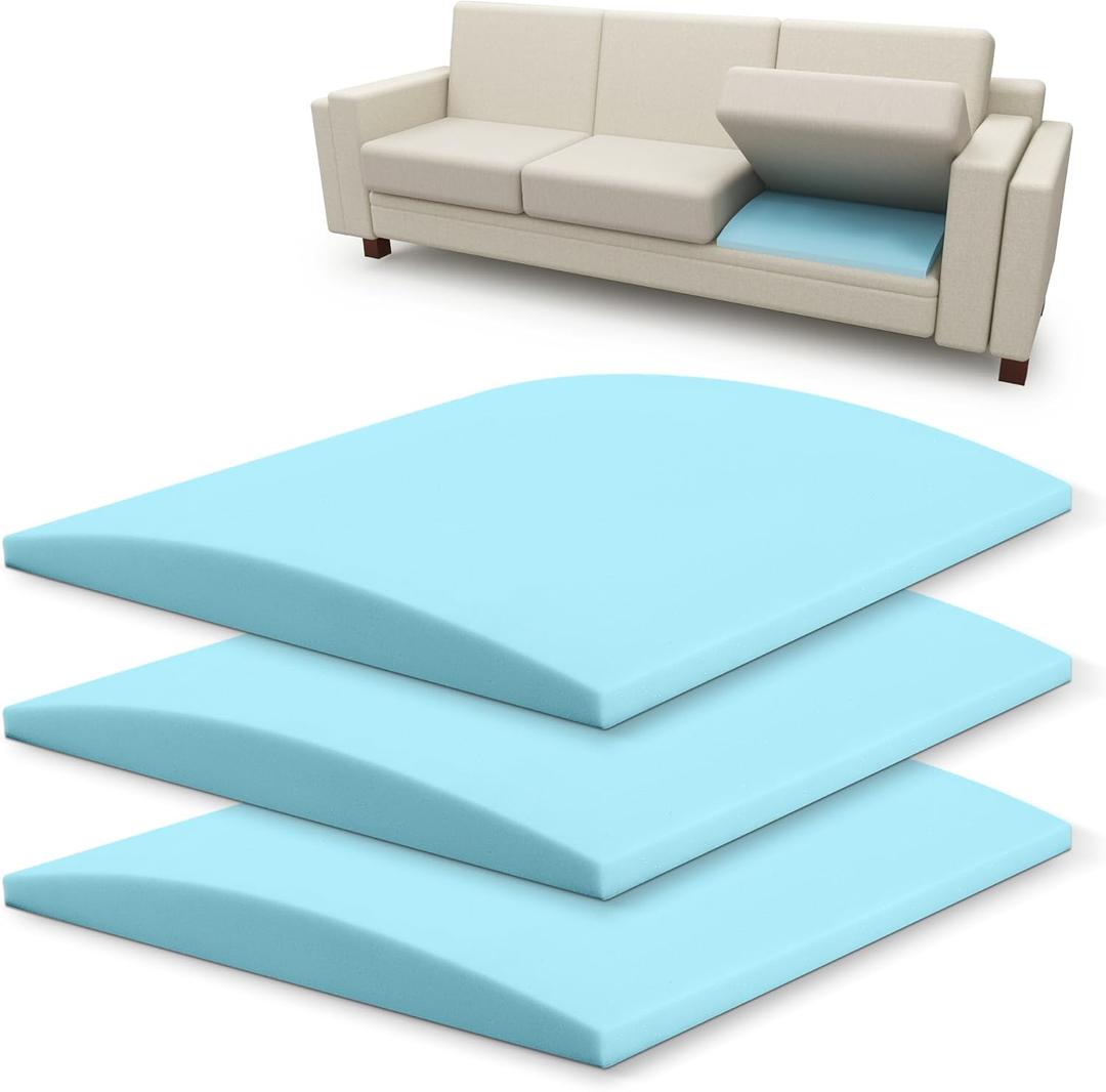 Tromlycs Couch Sofa Cushion Support for Sagging Seat Arched Furniture Seat Under Cushion Sag Repair Set of 3 (20" x 20" x 2")