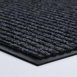 Front Door Mat Outside Entrance, 120" x 36" Sturdy Indoor Outdoor Mats for Entryway, Low Profile Welcome Doormat for Home Entrance, Non Slip Shoe Scraper Mat, Ideal for High Traffic Area (Dark Grey Striped)