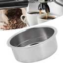 Coffee Filter Basket, Premium Stainless Steel Double Layer Pressurized Espresso Filter Basket 51mm for Portafilter Home Barista Use