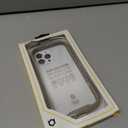 iFace Reflection Designed for iPhone 13 Pro Max (6.7")  Cute Shockproof Hybrid [9H Tempered Glass + Bumper] Wireless Charging Compatible Clear Case - Beige