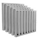Stainless Steel Commercial Kitchen Hood Filter, Range Hood Baffle Grease Filter for Restaurant Exhaust Hoods, UL/NSF Listed, 19.5W x 24.5H Inch 7 Grooves Hood Filters5 Pack