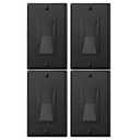 KEYGMA Black 0-10V LED Dimmer Switch for LED Lights, Single-Pole or 3-Way, Halogen and Incandescent Bulbs, Wallplate Included, ETL Listed