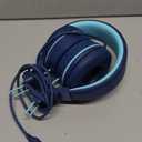 Upgrade USB Type C Kids Headphone for School, 94dB Safe Volume Limited, HD Stereo Sound, Foldable Lightweight On-Ear Headphones for Boys/Girls/Students/Tablet/Travel (Dark Blue)