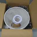 Wall Sconces Sets of 2, Retro Industrial Wall Lamps, Bathroom Vanity Sconces Wall Lighting with White Fabric Shades, Wall Lights for Bedroom Living Room Kitchen and Corridor (Black)