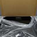 2222 inches Oversized Black Acrylic Ottoman Tray Extra Large Decorative Tray Spill-Proof Serving Trays with Handles King-Size Safe Edge Organizer for Coffee Table Countertop Breakfast