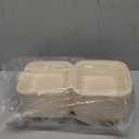 [50 COUNT]Harvest Pack PFAS FREE 6 X 6" Compostable Clamshell Take Out Food Containers, Square To go Boxes with Lids, Heavy-Duty Disposable Bagasse Bento Cake Box, from Eco-Friendly Sugarcane Fibers