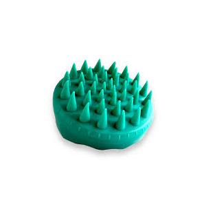 Shampoo Brush Hair Scalp MassagerWet Dry Hair Scalp Massage Brush Soft Silicone Comb for Men, Women, Kids and Pets - Green