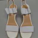 DREAM PAIRS Womens Open Toe Espadrilles Dressy Platform Sandals Slip on Elastic Ankle Strap Wedges Sandals, 7