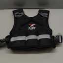 FUFF Weighted Vest Woman, 4-10Lb Adjustable Weight Vest for Women Men, Female Strength Training Body Vest for Walking Exercise Running Workout (Black)