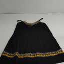 Verdusa Women's Spaghetti Strap Loose Embroidery Short Dress Summer Cami Dress Black Small