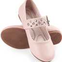 Toddler Girl Dress Shoes Bow Black Dress School Shoes Princess Mary Jane for Toddler/Little Girl (Pink)