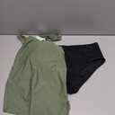 SUUKSESS Women Ruffle High Waisted Tankini Swimsuit Tummy Control Bathing Suit L