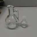 Vesici 20 Set Olive Oil Bottle with Stopper 100ml Mini Glass Oil Cruet Dispenser with Label Vinegar Bottle with Spout for Kitchen Salad Dressing Syrup Container for Wedding Christmas Baby Shower Favor