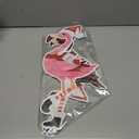 2pcs Christmas Flamingo Yard Ornaments, Plastic Cute Outdoor Xmas Lawn Decor Yard Pink Flamingos for Holiday Decoration