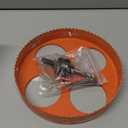 8 Inch Hole Saw with Arbor for Metal Wood Plastic, 8 in Bi-Metal Hole Cutter for Different Project with Smooth and Flat Drilling Edge, Fast Chip RemovalLighter and Portable