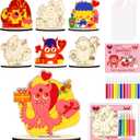 ERTIUANIO 24 Sets Valentine's Day Craft Kits Monster Art DIY Valentine Cards Classroom Decorations Sets for School Party Classroom Activities Gift Exchange