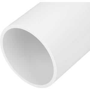 6 Inch PVC Pipe 17" Long White Sch40 Industrial PVC Pipes for Home DIY, Greenhouse, Garden, Farm, Workshop, Furniture Grade(6" x 17"L)