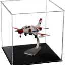 Evron Display Case for Collectibles Assemble Clear Acrylic Box Alternative Glass Case for Display Action Figures Home Storage & Organizing Toys (10x10x10 inch; 25x25x25 cm)