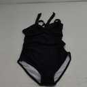 No Brand One Piece Swimsuit Tummy Control Bathing Suit Gold Metal Full Coverage Slimming Swimwear 2025, 11-12Y