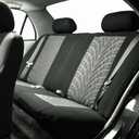 FH Group Rear Set Travel Master Car Seat Covers - Universal Fit, Split Bench Rear Seat, Washable, for SUV, Sedan, Gray