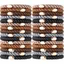 Hair Ties No Damage, Funtopia 30 Pcs Ponytail Holders Braided Hair Ties for Thick Hair, Elastics Hair Bands for Women Hair