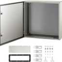VEVOR NEMA Steel Enclosure, 24 x 24 x 8'' NEMA 4X Steel Electrical Box, IP66 Waterproof & Dustproof, Outdoor/Indoor Electrical Junction Box, with Mounting Plate