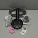 Handheld Shower Head with on off Switch&Built-in Power Spray,7-Setting High Pressure Spray Shower Wand with 79in Long Hose&Bracket and Extra Adhesive Shower Holder for Lower Mount,Black