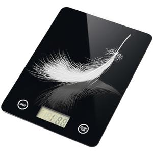Digital Kitchen Scale, Food Scale with Tempered Glass, Grams and Ounces, 1g High Accuracy for Baking, Cooking, Food (Black Glass)
