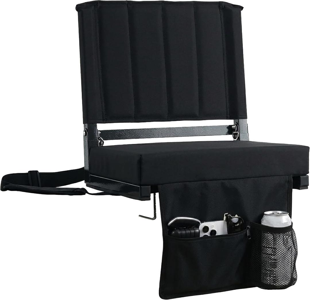 Stadium Seats with Back Support Folding Chair for Bleachers, Large