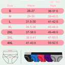 MISSWHO Cotton High Waisted Womens Underwear Soft Stretch Breathable Full Coverage Ladies Panties(Regular & Plus Size) (XXL)