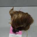 PANEWAY 16Inch Wavy Curly Brown Blonde Hair Topper with Dark Root - Clip In Hair Topper for Women