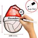 Volleyball Ornament - Volleyball for Girl - boy - Women, Men, Team, Coach - - Christmas Ornament 2025 - - car Hanging Accessories (Santa Hat)