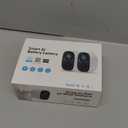 GMK Security Cameras Wireless Outdoor, 2K Color Night Vision AI Motion Detection 2-Way Talk Battery Powered WiFi Home Indoor Camera IP65 Weatherproof Spotlight Siren Alarm Cloud/SD Storage 2-Pack