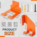 4 Pack Chainsaw Hanger and String Trimmer Hanger Set Weed Trimmers Hooks for Heavy Duty Chainsaw Holder Trimmer Rack Wall Mount Garage Organization Storage Shed Organizer