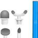 Mini Massager Hand Massager, Mini Massage Gun with 4 Replacement Heads, Hand Therapy & Neck Shoulder Muscle Pain Relief, Quiet & Portable Soften Scar Tissue Massager for Travel & Office Use
