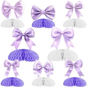 Kreatwow Purple Bow Party Decorations 8pcs Bow Honeycomb Centerpieces Table Decors Bow-Tie Birthday Decorations Bowknot Theme Bridal Shower Baby Shower Bachelorette Wedding Party Decor Kreatwow Purple Bow Party Decorations 8pcs Bow Honeycomb Centerpieces Table Decors Bow-Tie Birthday Decorations Bowknot Theme Bridal Shower Baby Shower Bachelorette Wedding Party Decor