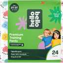 Hello Bello Premium Training Pants 2T-3T, All About Feelings Design, 24ct Jumbo Pack (2T-3T (24 Count))