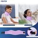REVIX Soft Neck Brace Cervical Collar, Adjustable Neck Support Brace with Hot Cold Gel Pack & Cervical Support Collar for Sleeping, Relieves Cervical Spine Pressure, Purple